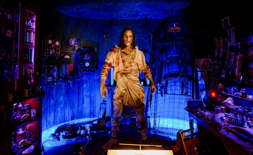 The monster at Mary Shelley's House of Frankenstein